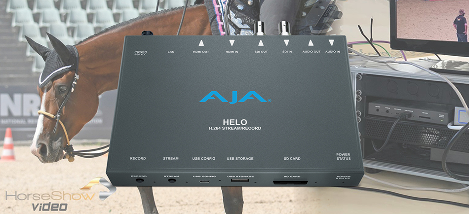 HorseShow.Video Live Streams & Records Equine Tournaments with AJA HELO